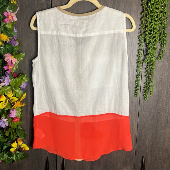 „💙2/$40💙NWT Michael Kors Sleeveless Button Down Blouse Size Small - Picture 14 of 16